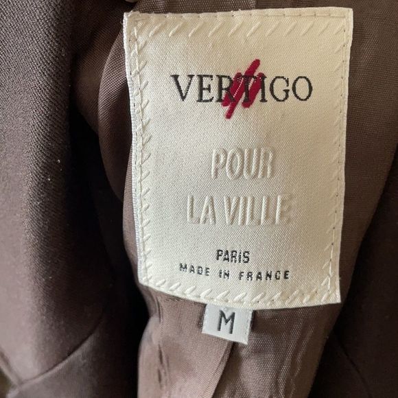 VERTIGO brown blazer 🇫🇷 - Picture 6 of 12
